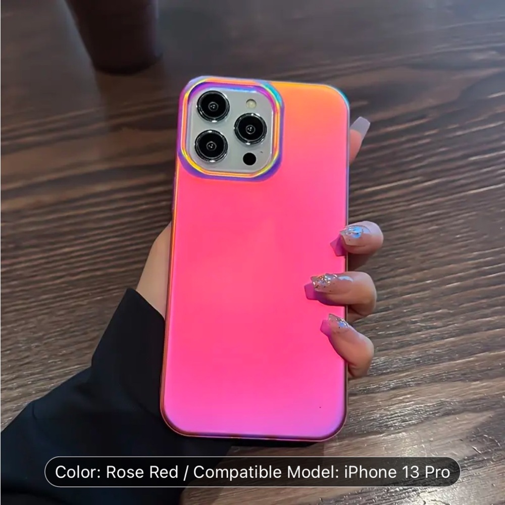 ❤️Like New! iPhone 13 Pro Case - Mirrored/Holo Pink